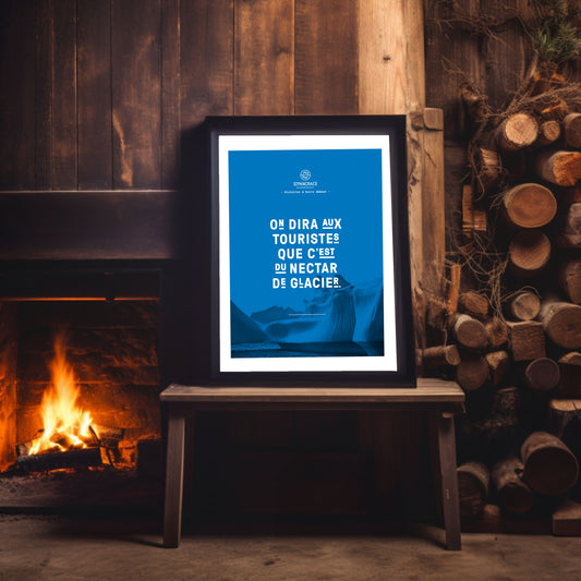 Poster Histoire À Boire Debout - Bleu