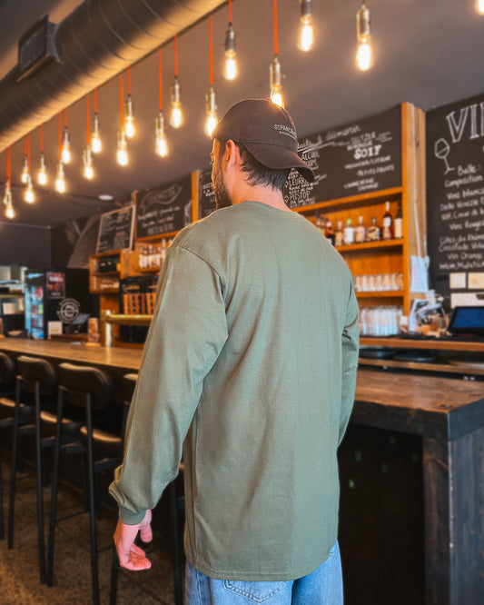 Chandail Manches Longues Pictos Vert