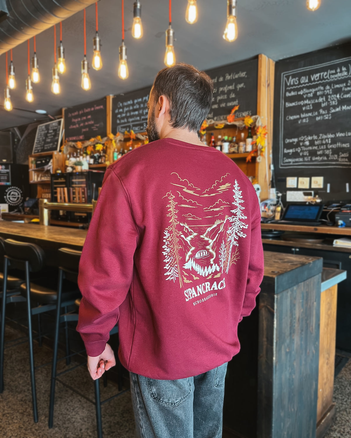 Crewneck Baie STP bourgogne
