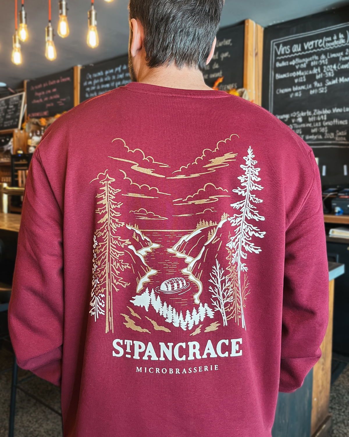 Crewneck Baie STP bourgogne