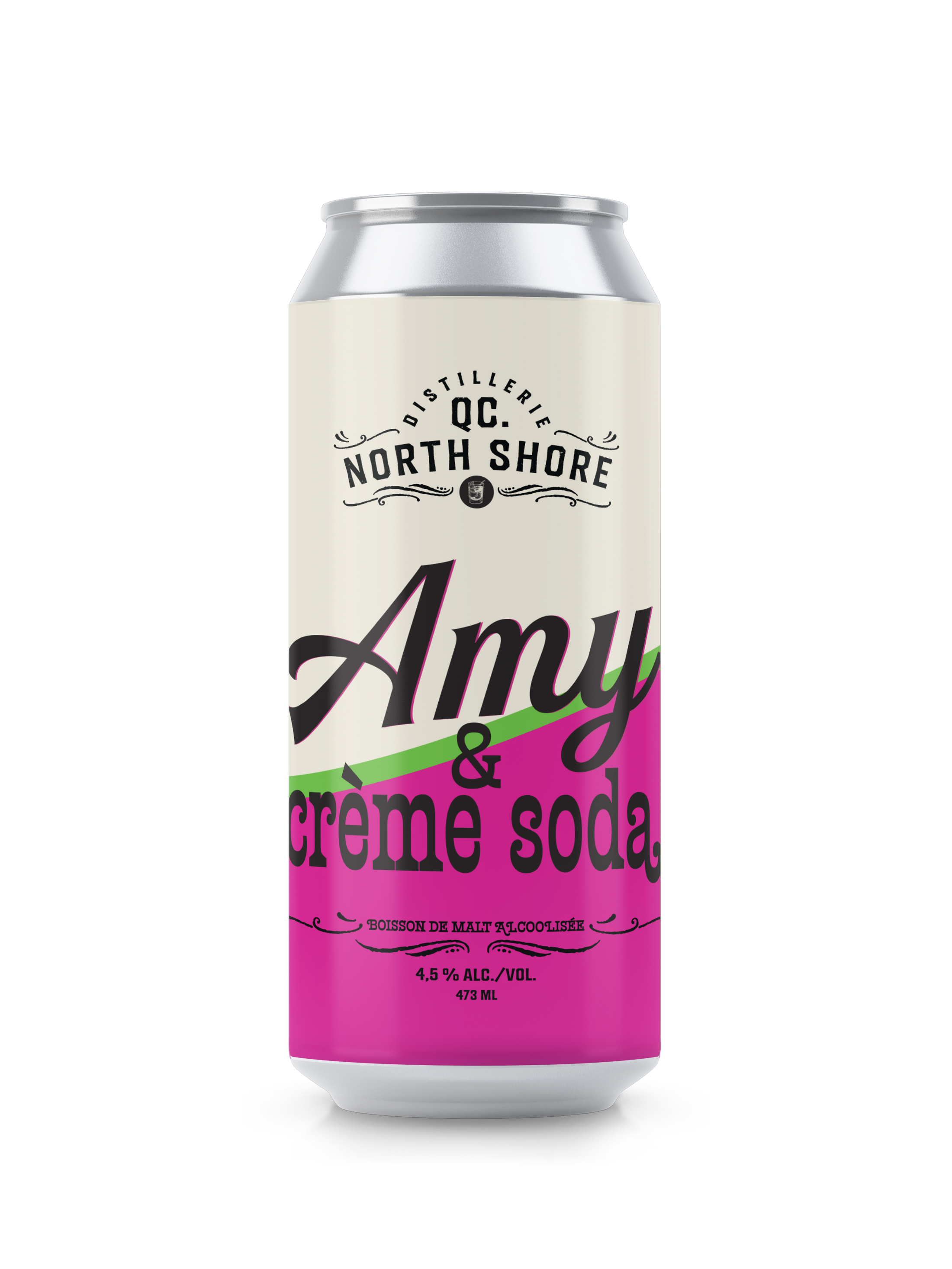 Amy et Crème Soda 473ml (Distillerie Québec North Shore)