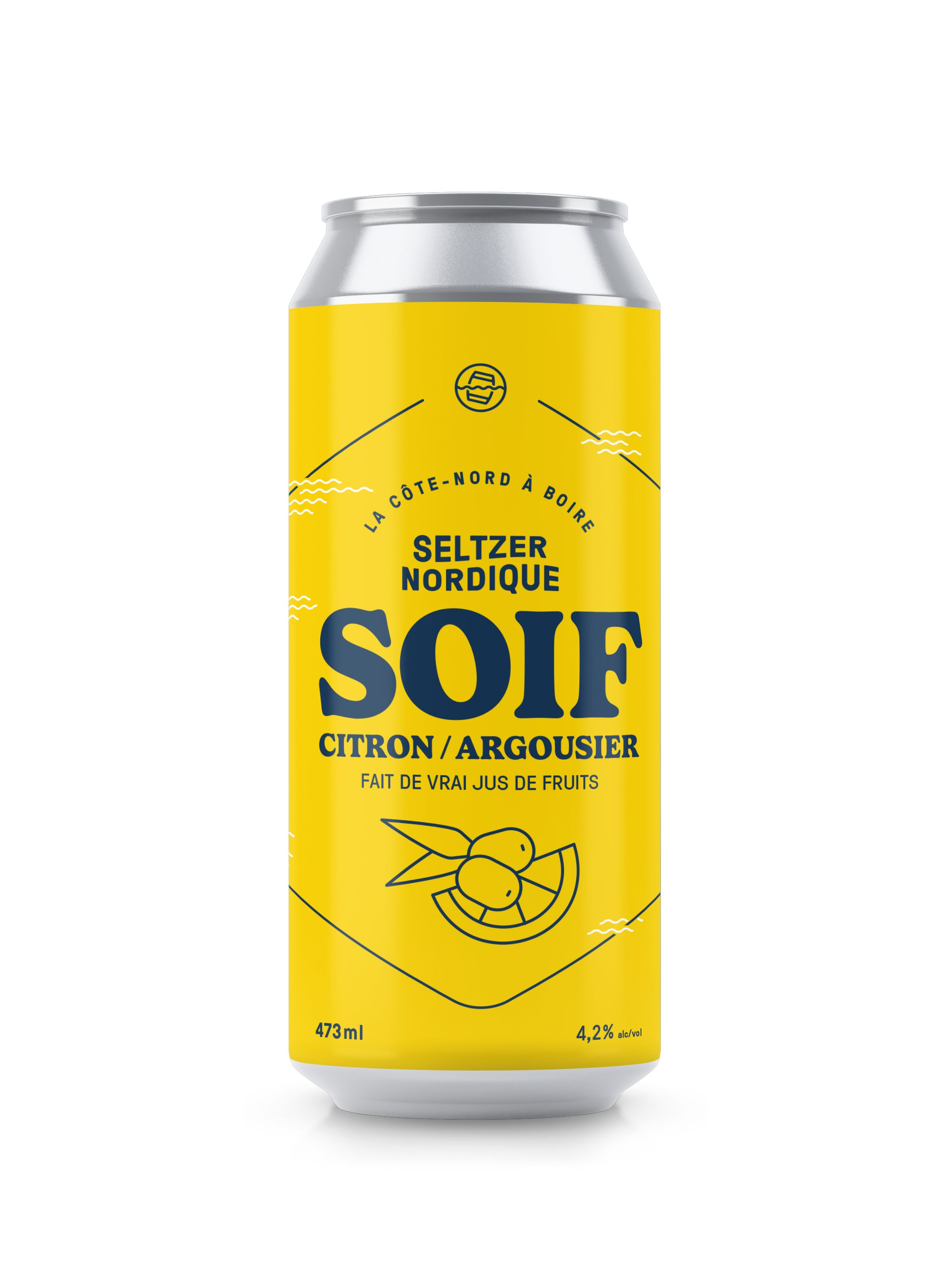 Seltzer Soif Citron Argousier 473ml