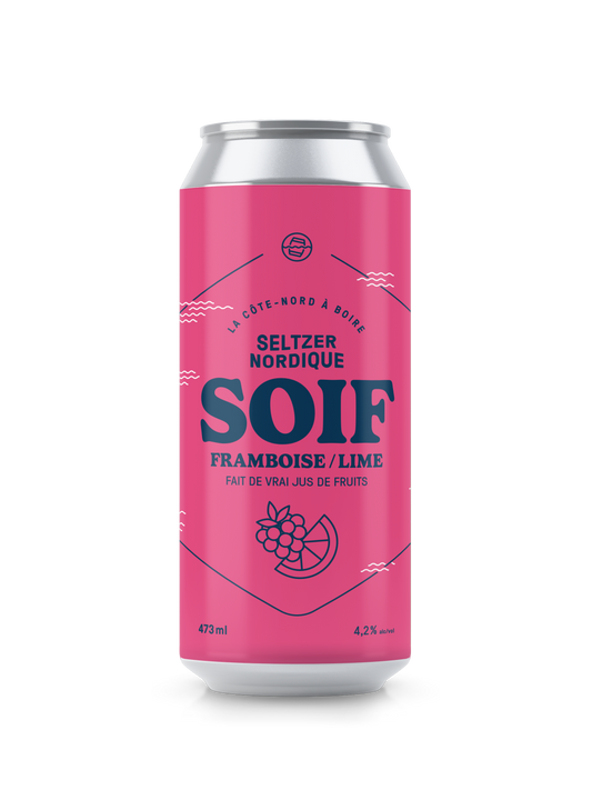 Seltzer Soif Framboise Lime 473ml